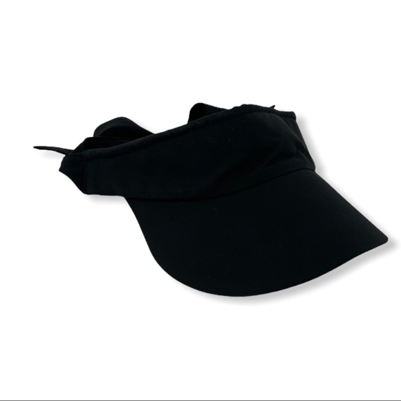 Halogen Black Sporty Bow Visor Nordstrom Hat NWT - Picture 3 of 8